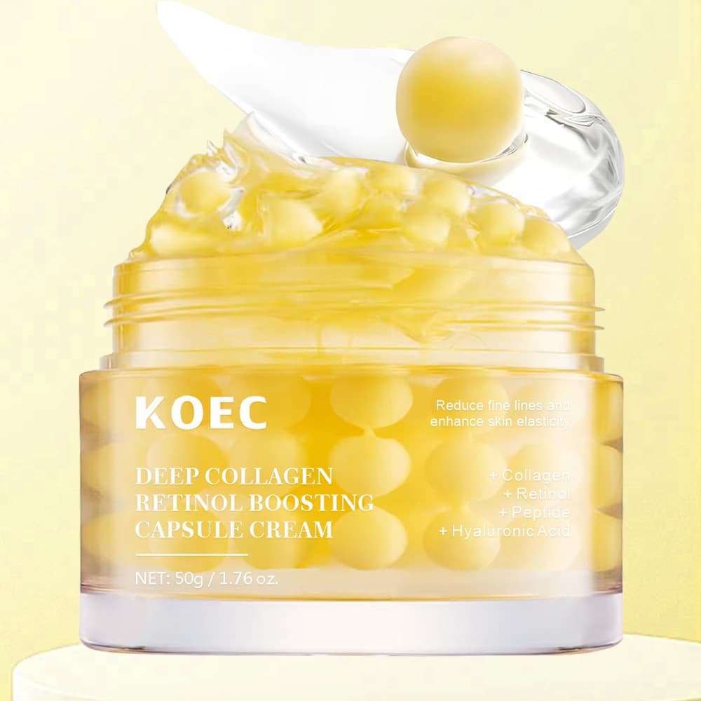 KOEC Collagen Retinol Capsule Filling Cream + Water-emulsion Separation Essence Cross-border Amazon Hot Sale