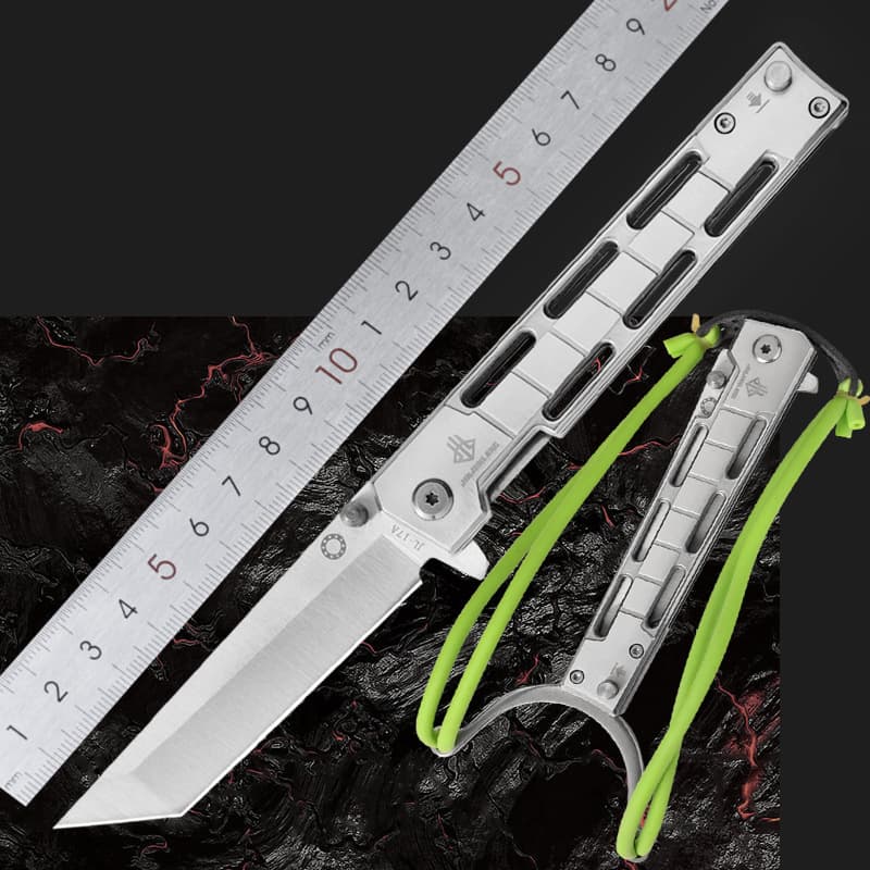 Cross-border slingshot multi-function knife outdoor camping barbecue folding knife stainless steel fruit knife camping survival knife