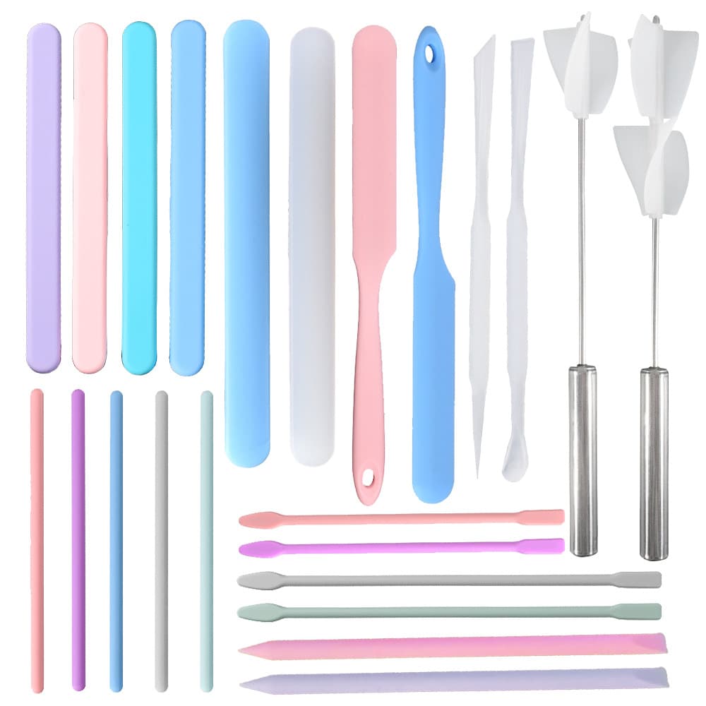 Yumeiren DIY Resin Tools, Reusable Non-Stick Silicone Stirring Rods for Epoxy Resin, Cross-Border Supply