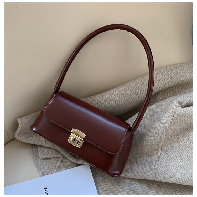 Baguette Bag Small Square Bag Casual Korean Fashion Simple Trendy Crossbody Shoulder Bag