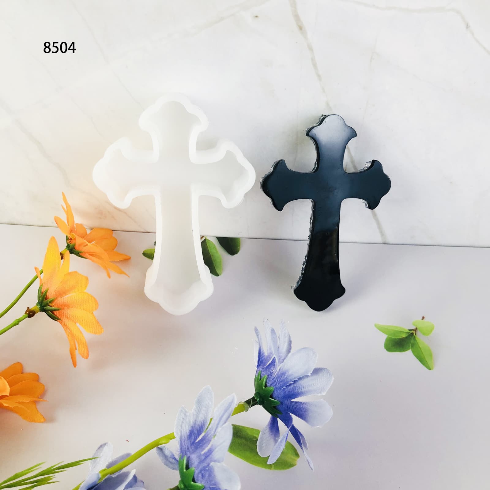 Car Aroma Silicone Mold Cross Shape Diffuser Plaster Car Decoration DIY Car Aroma Mold