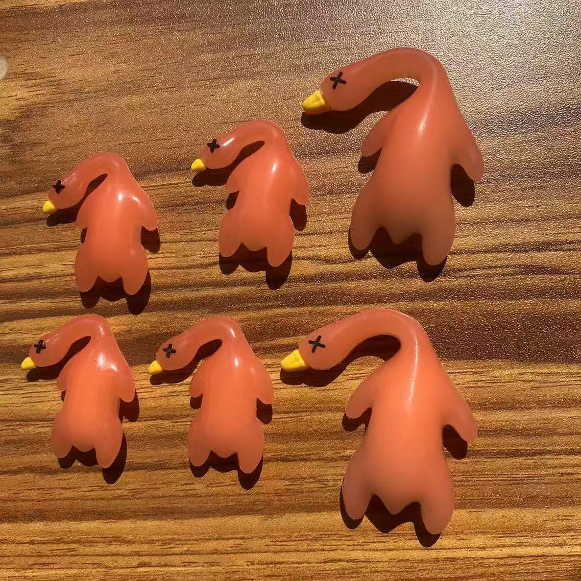Color-Changing Roast Duck Pendant Car Rearview Mirror Ornament Swing Duck Car Interior Decoration Small Roast Duck Car Pendant