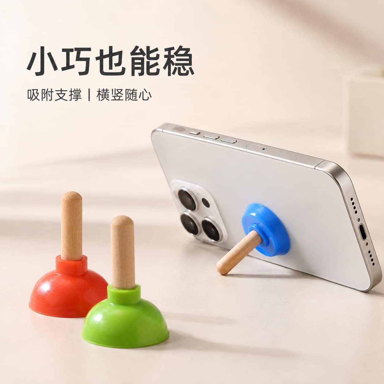 New creative silicone toilet plug mobile phone holder desktop portable mobile phone tablet universal lazy man chasing drama god