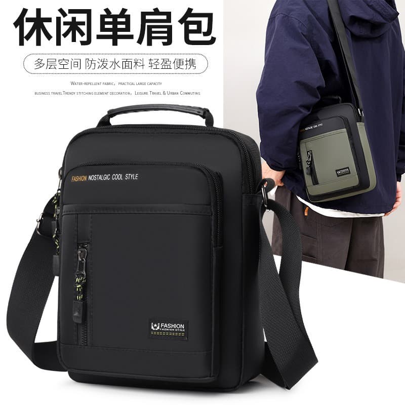 Portable Lightweight Men's Sling Bag Crossbody Bag Ins Style Mini Hip Pack Casual Crossbody Small Backpack