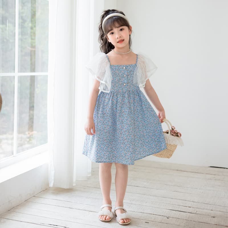Stylish Korean 2024 New Children's Dress Princess Skirt For 10-Year-Old Girls Daily Casual Dress From China Mainland