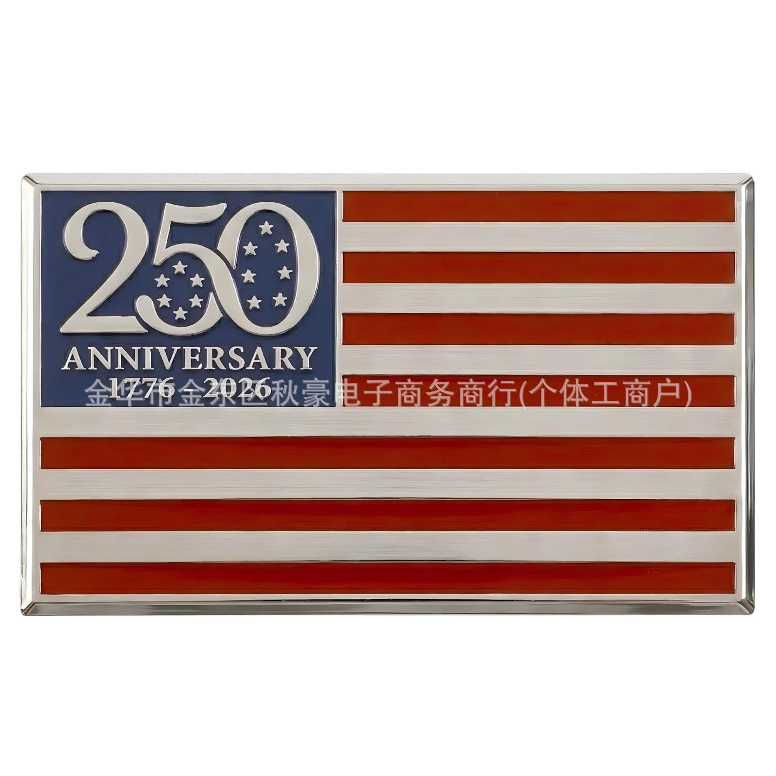 Independent Site Portable Innovative Anniversary Metal Flag Emblem Car Badge