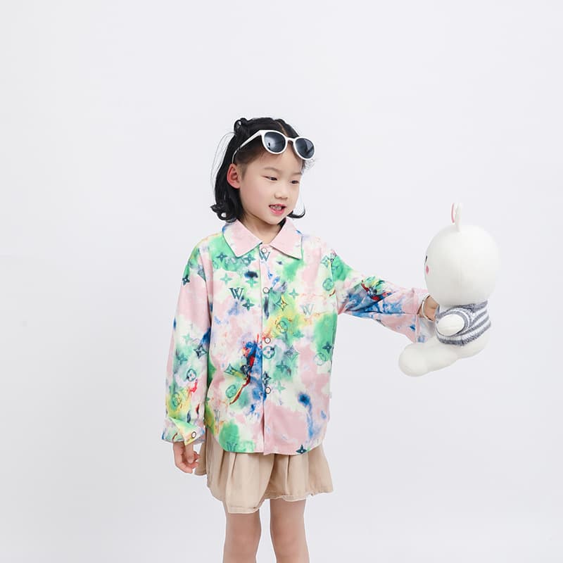 Children Fashion Shirt Long Sleeve Spring Autumn New Style Boys Girls Shirt Boys Girls Top Trendy Casual Jacket