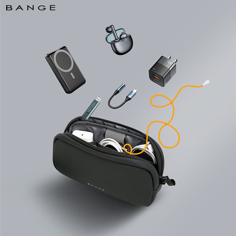 Brand New Product Data Cable Cosmetics Bag Charger Digital Accessories Hand Bag Travel All-Purpose Cosmetics Bag