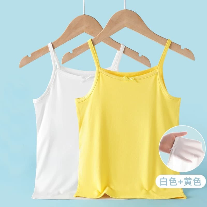 Modal Girls' Camisole Tank Top Class A Antibacterial Summer Base Layer Children's Sleeveless Top