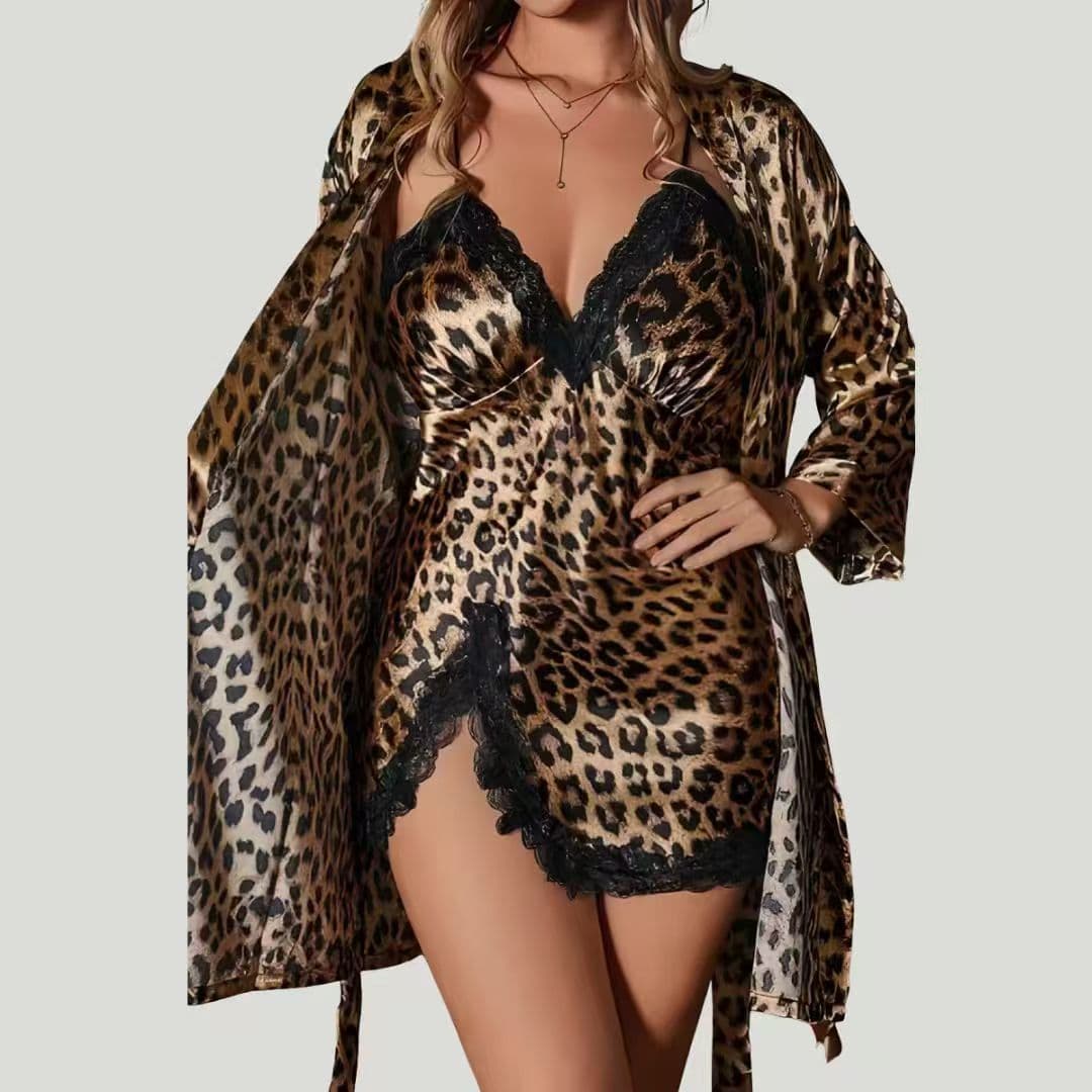 European and American Sexy Satin Chemise Nightgown Lingerie Robe Women's New Homewear Camisole Sleepwear