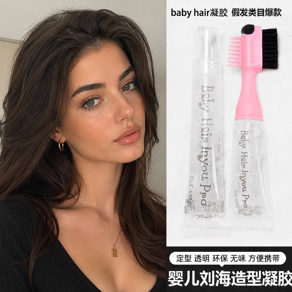 Lace wig special gel baby hair gel fluffy fixed anti-frizz baby bangs gel hot sale
