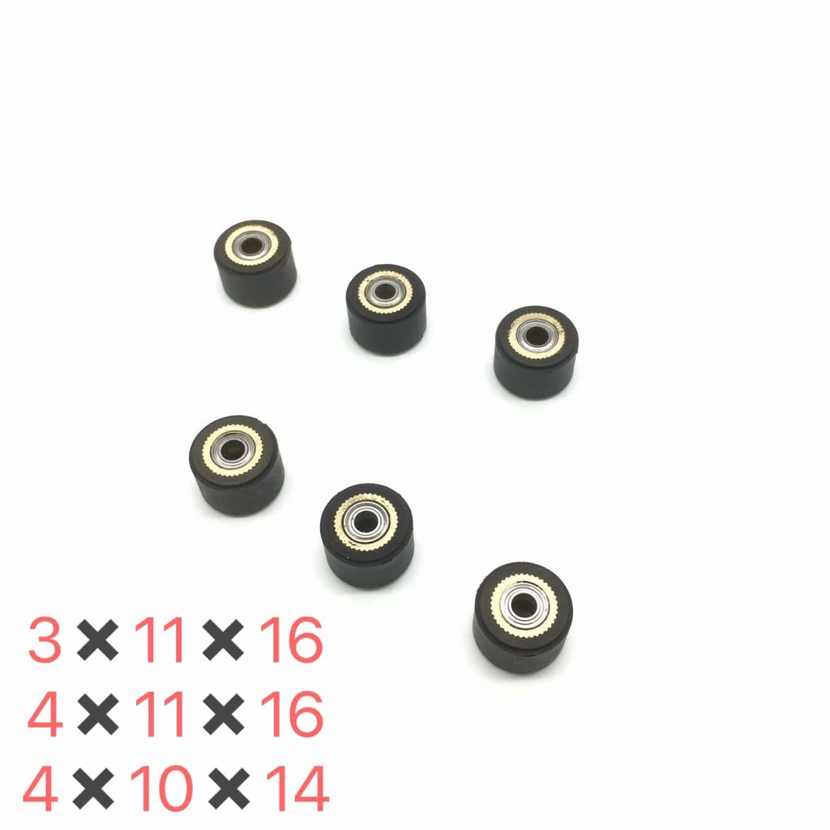 Paper pressure rollers for engraving machines; paper pressure rollers for engraving machines; engraving machine accessories; paper pressure rollers (3mm, 4mm).
