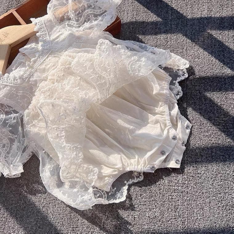 Baby Summer Romper Princess Dress, Super Cute, 1-Year 100-Day Korean Style Lace Dress
