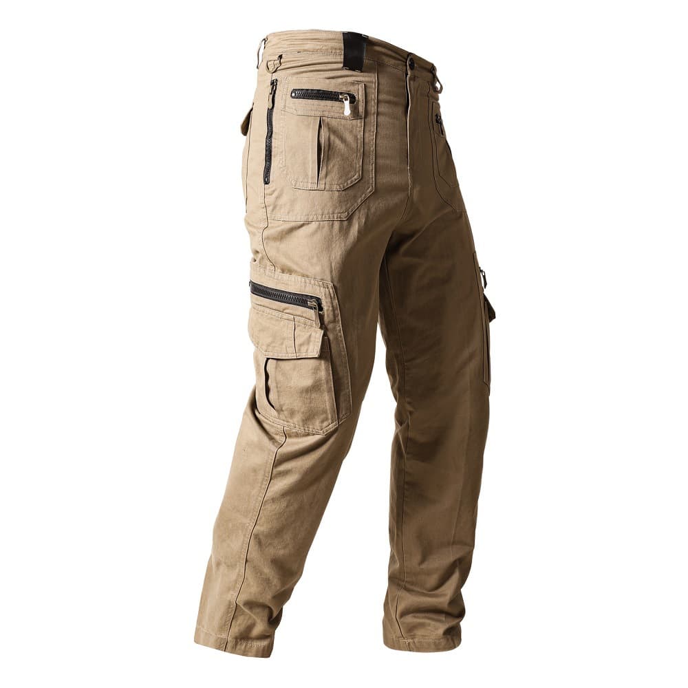 Cross-Border Multi-Pocket Long Pants Men, Loose Straight-Leg Spring/Autumn Large Size Trendy Casual Pants, Multi-Pocket Cotton Cargo Trousers