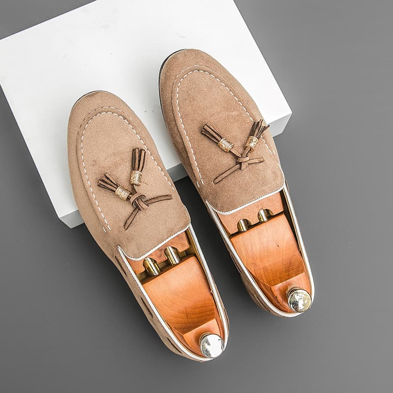 Cross-border Large Size New Leather Shoes Fashionable Buckle Casual Leather Shoes Men's Business Formal Shoes Wedding Shoes Wholesale