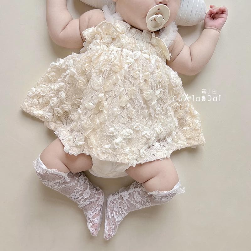 Baby Clothes Summer Strap Onesie Newborn Baby Full Moon Hundred Days Banquet Dress Summer Sleeveless Princess Dress