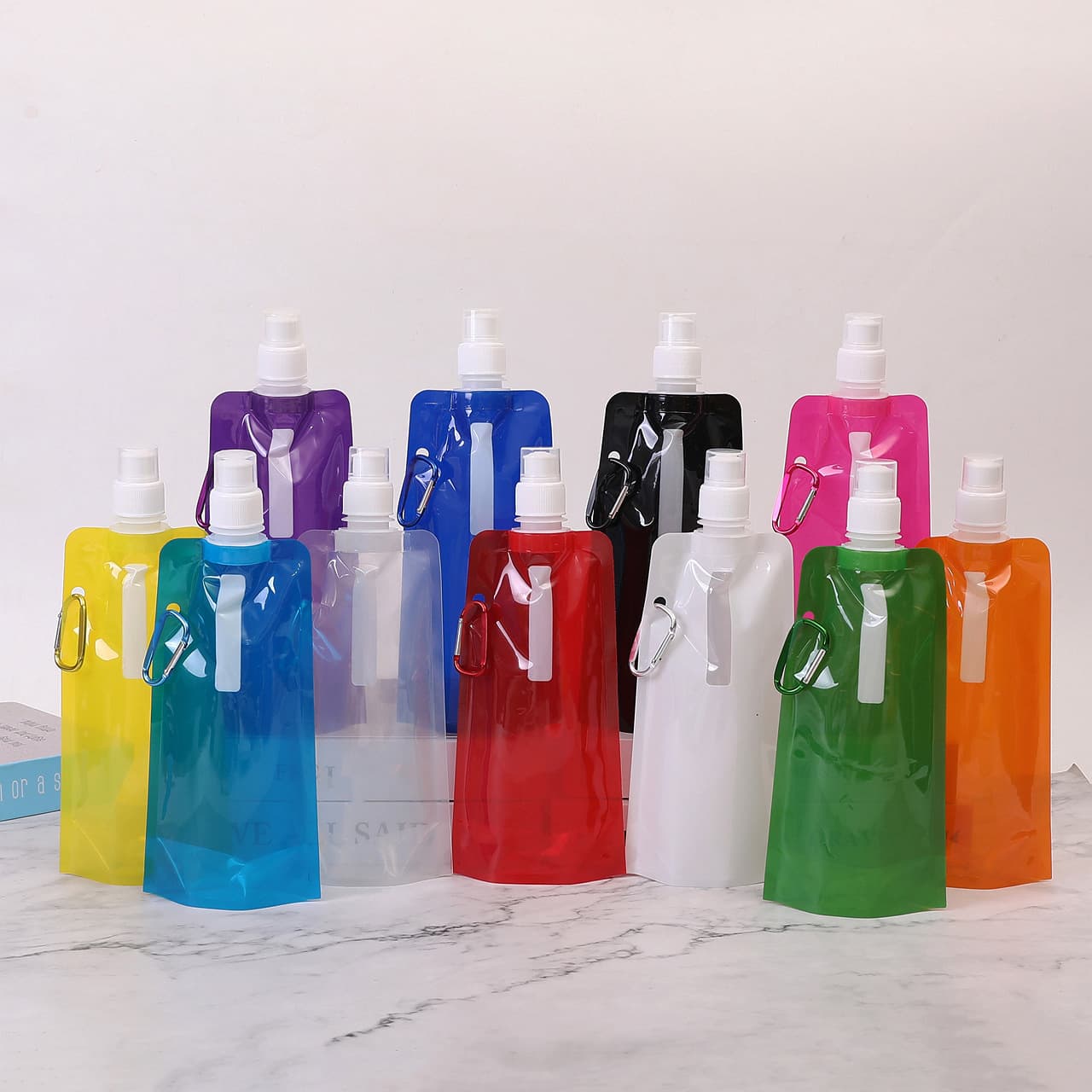 Music Festival Soft Water Bag, Large Capacity Portable Foldable Food-Grade Magic Soft Water Pouch for Outdoor Events