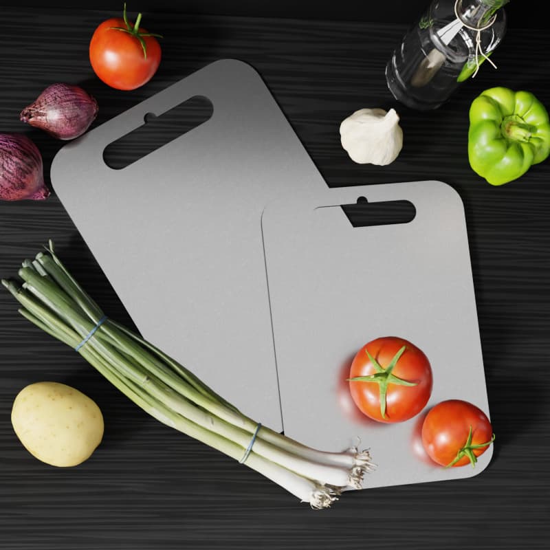 Pure Titanium Cutting Board for Home Use, Thickened Fruit and Vegetable Chopping Board, Kitchen Supplies, Hangable Kitchen Cutting Board, Amazon