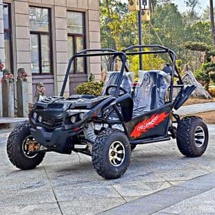 All-Terrain Electric Four-Wheel Beach Buggy for Adults, Two-Seat Mountain Off-Road Gas Go-Kart for Venues and Scenic Areas