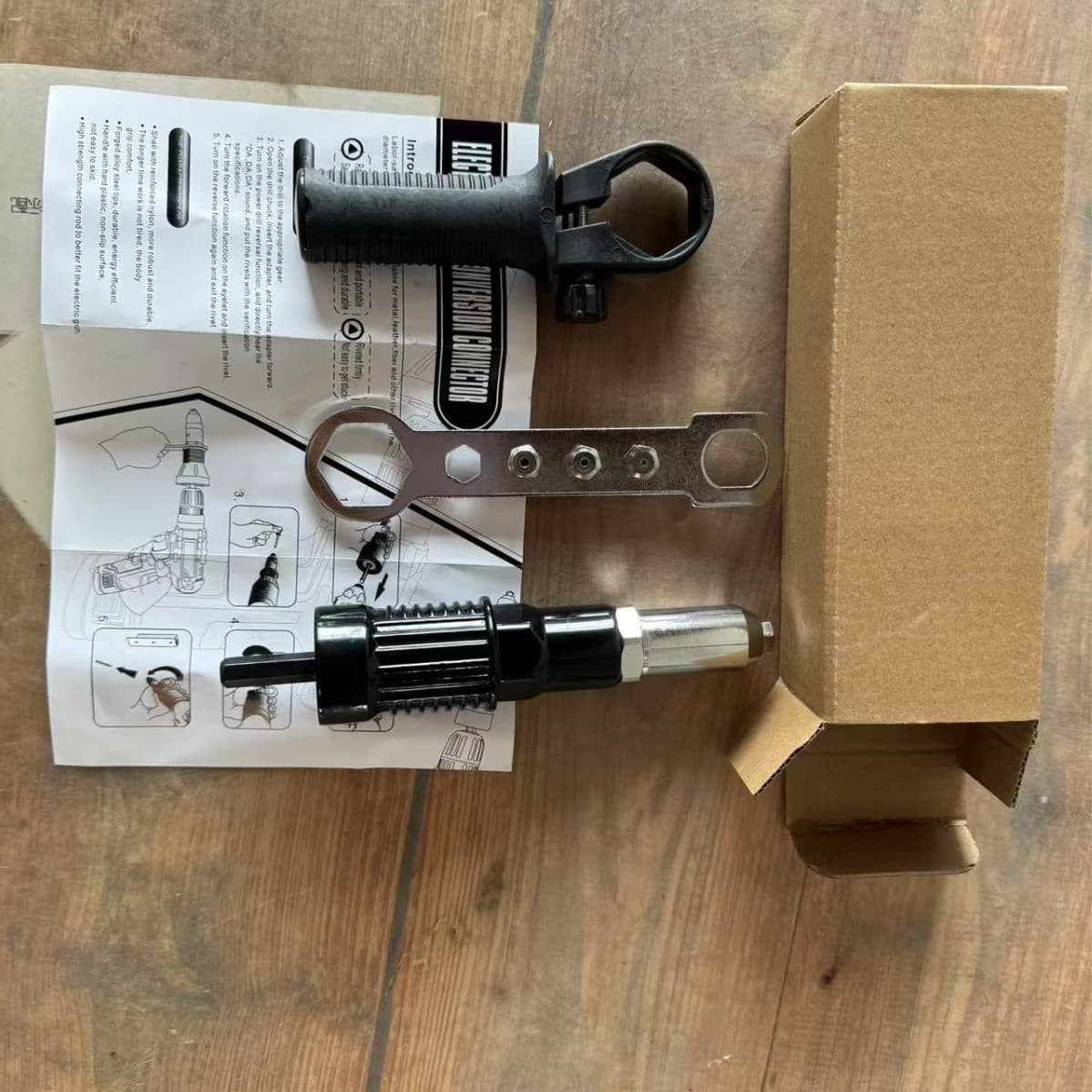 Electric Rivet Gun Pop Rivet Gun Conversion Head Rivet Gun Head Pop Rivet Gun Hand Drill to Rivet Gun Adapter