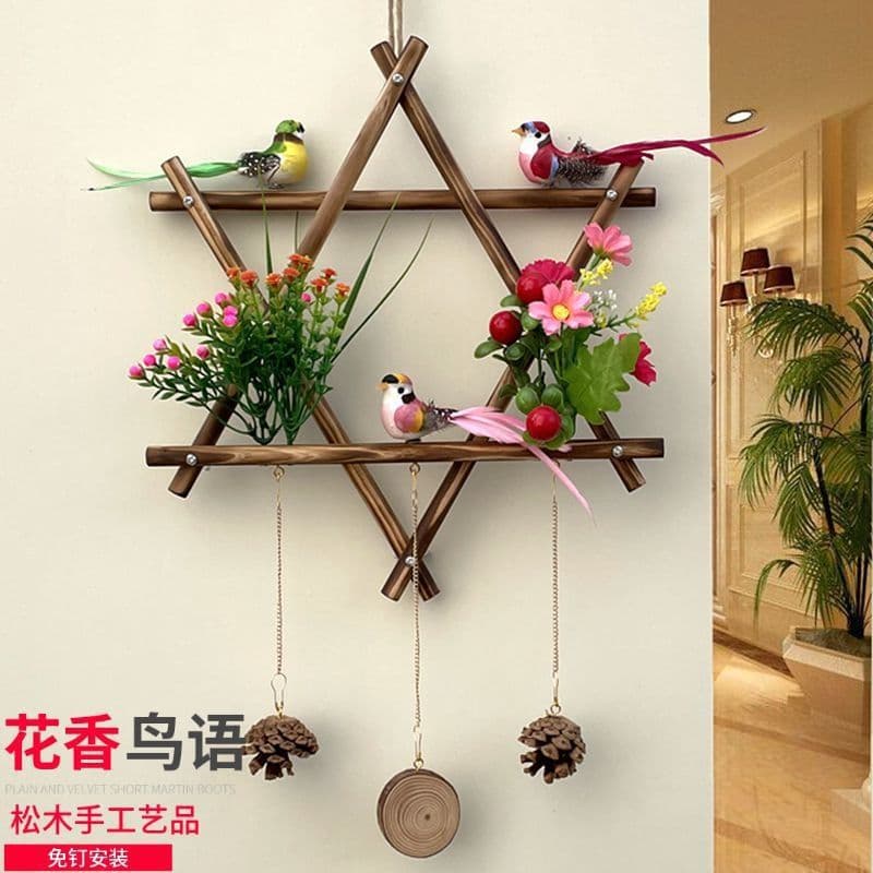 Room Decoration Wall Hanging Artificial Flower Wreath Indoor Branch Ornament for Living Room Bedroom Dining Room Drop Shipping