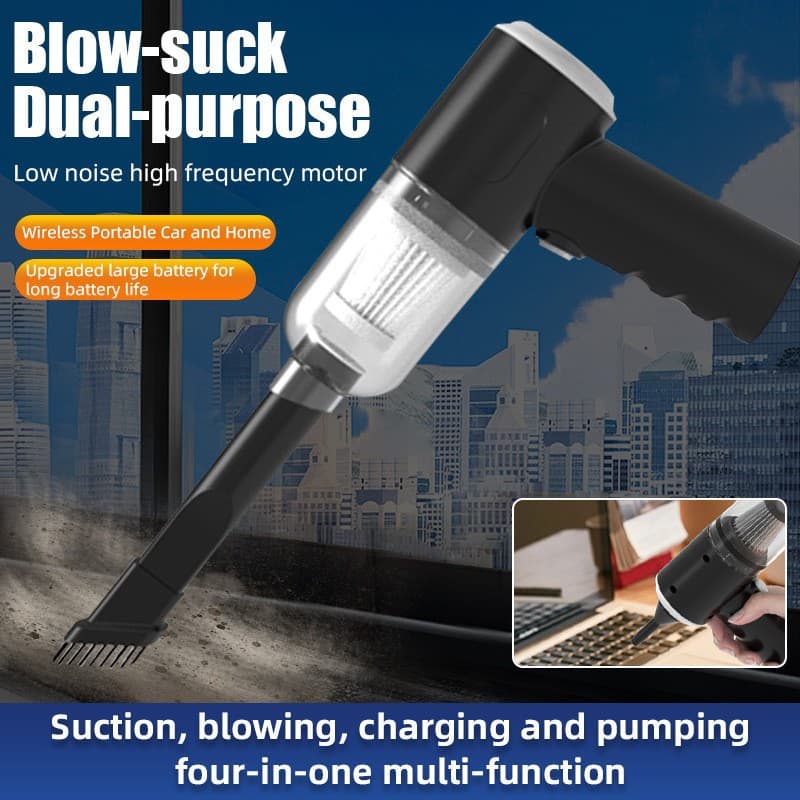 New Handheld Car Vacuum Cleaner Wet and Dry Use Home High Power Portable Wireless Two-in-One Handheld Vacuum Cleaner