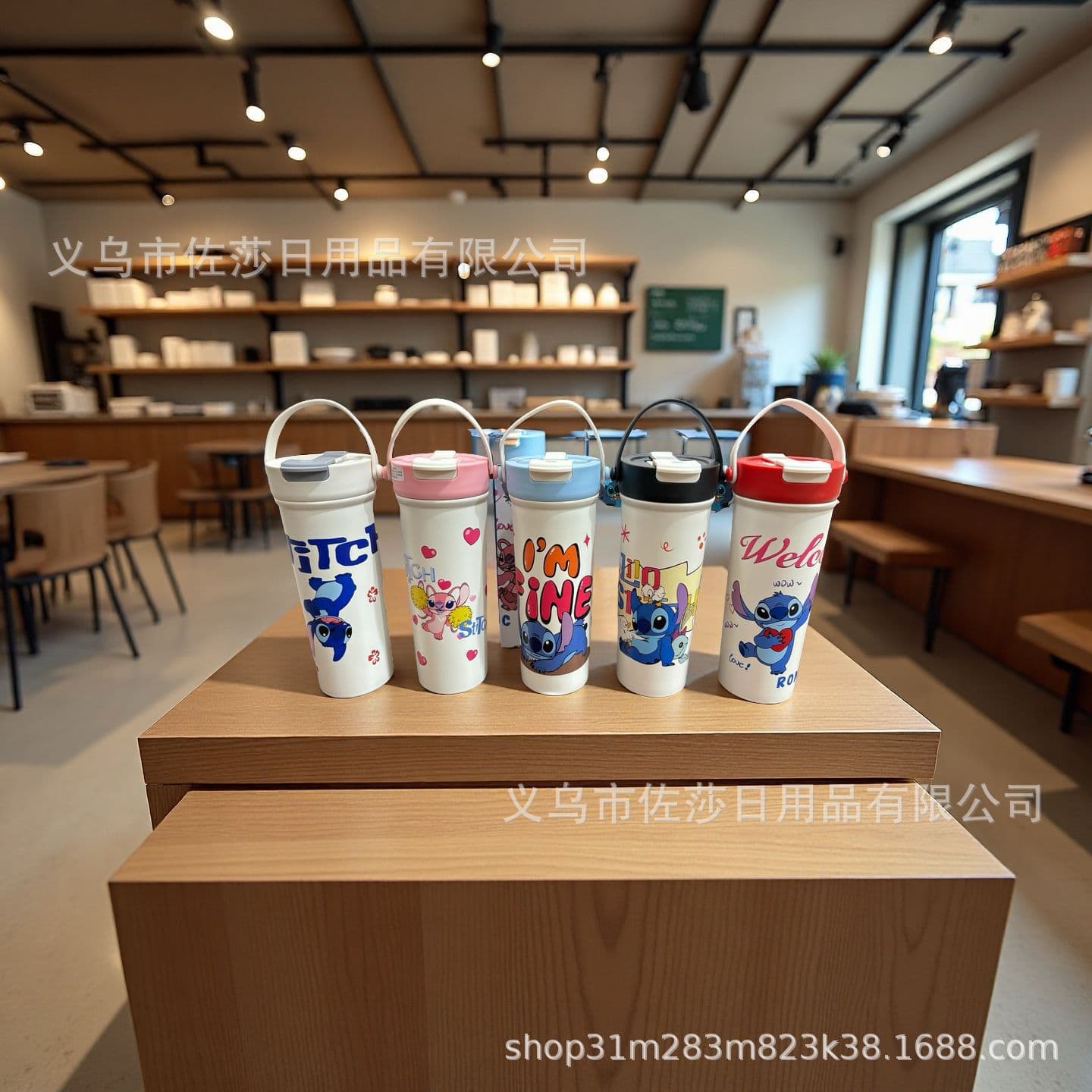 2025 New 316 Stainless Steel Internet Celebrity Handle Thermos Cup Cartoon Series Portable Large Capacity Double Drinking Cup