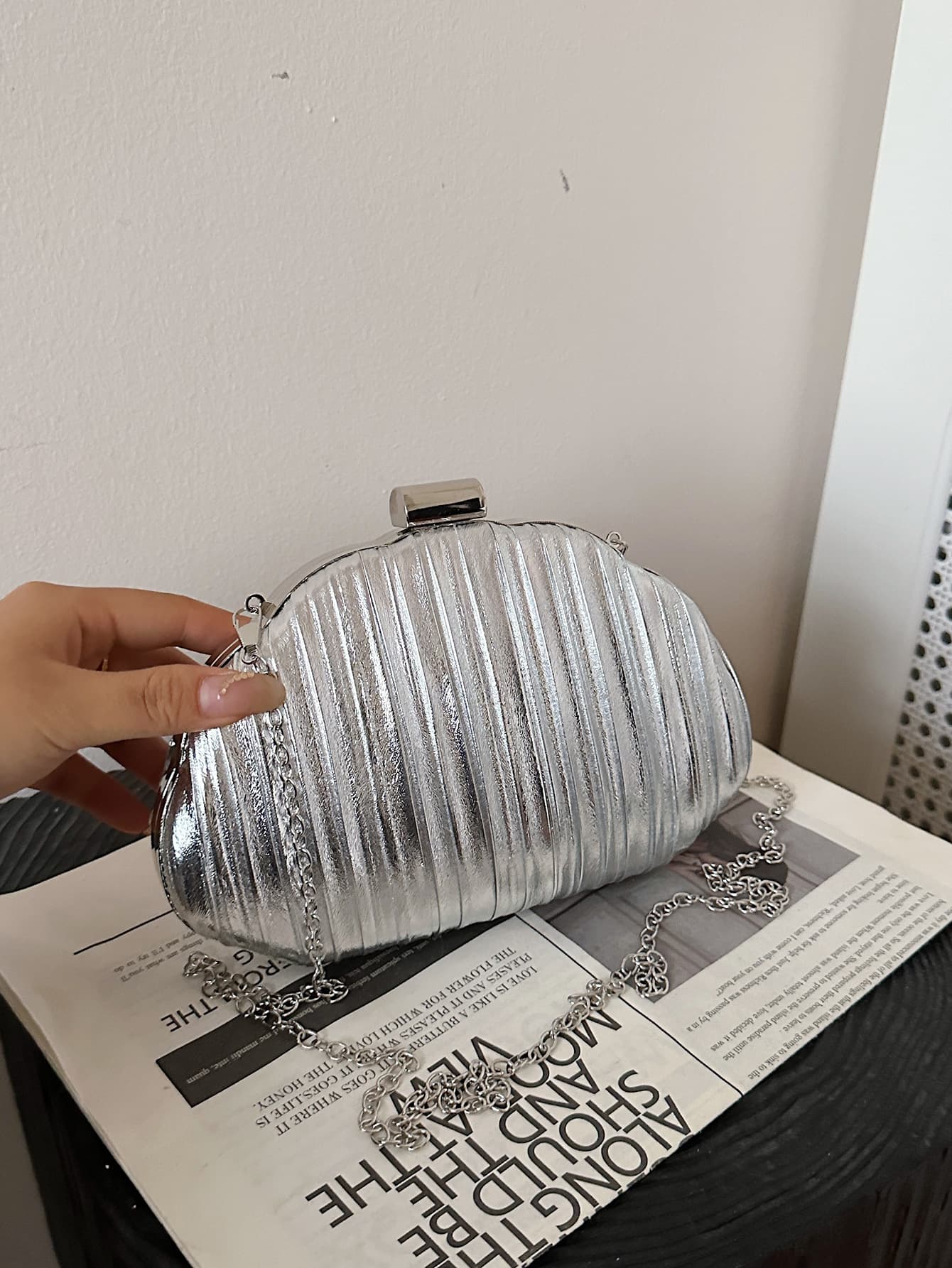 Cross-border European and American Fashion Box Clutch Bag Evening Bag Wedding Bridesmaid Bag Party Bag Dress Bag Chain Bag Women's Bag