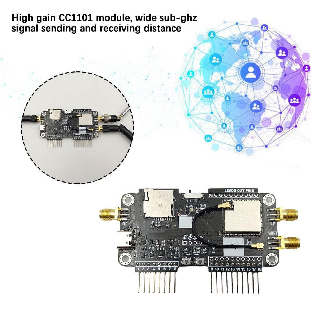 All-in-One Expansion Board for Flipper Zero with NRF24+ESP32 Multi-function Module (In Stock)