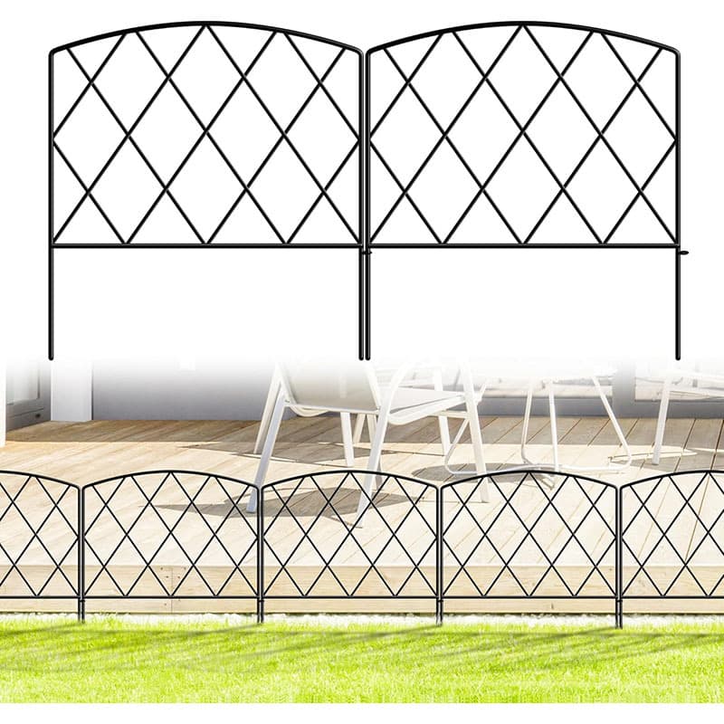 Cross-border European-style Garden Iron Fence Small Picket Fence for Small Yards Vegetable Garden Barrier