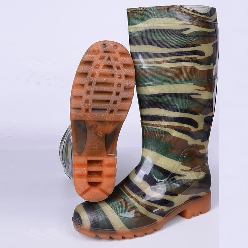 PVC Camouflage Rain Boots Water Boots Industrial and Mining Boots Water Shoes