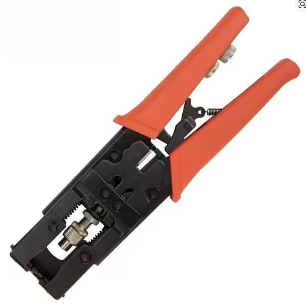 Cable TV Home TV Satellite Fiber Optic Box 75-5 Metric Imperial F Head Extrusion Pliers Crimping Pliers Set