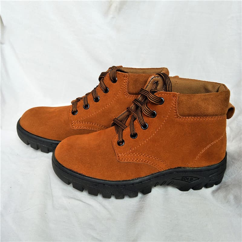 Wholesale High-Cut Anti-Impact and Anti-Puncture Labor Protection Shoes for Men, Safety Anti-Slip Abrasion-Resistant Protective Shoes with Non-Slip Work Sole