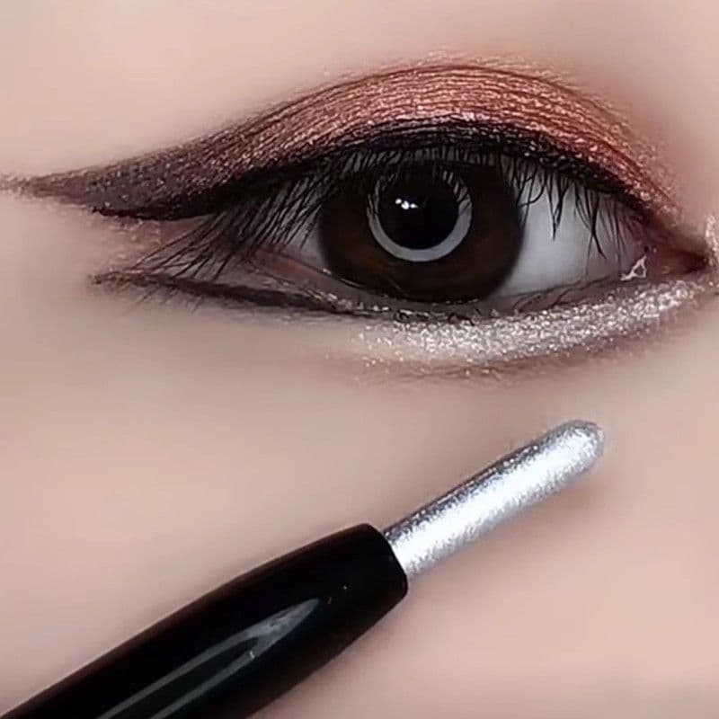 LOMEOU Double-Ended Under-Eye Brightener Pen Highlighter Eyeshadow Stick Eyeliner Cream Shimmer Pen