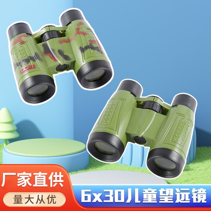 6x30 Children's Toy Telescope, Assorted Colors, Eye-Safe, Student Outdoor Telescope, Factory Wholesale