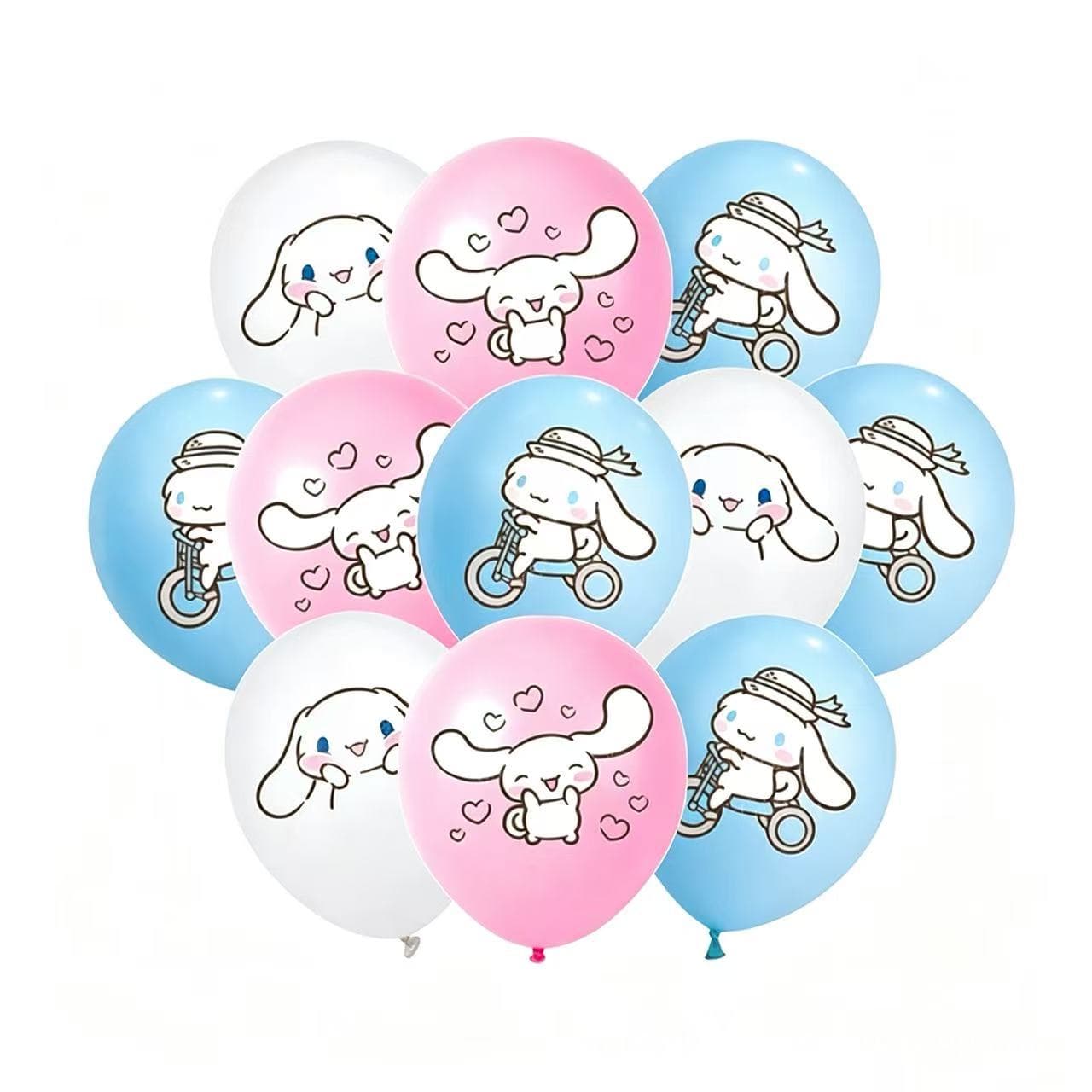 Cross-border cinnamon dog theme party supplies Children's Sanrio birthday flag cake card insert balloon set