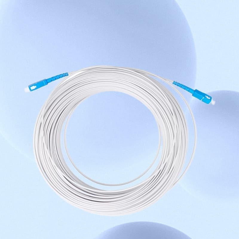 Leather fiber single-mode single-core double-core indoor jumper 1 core 2 core 100 meters SC fiber optic cable carrier grade certification