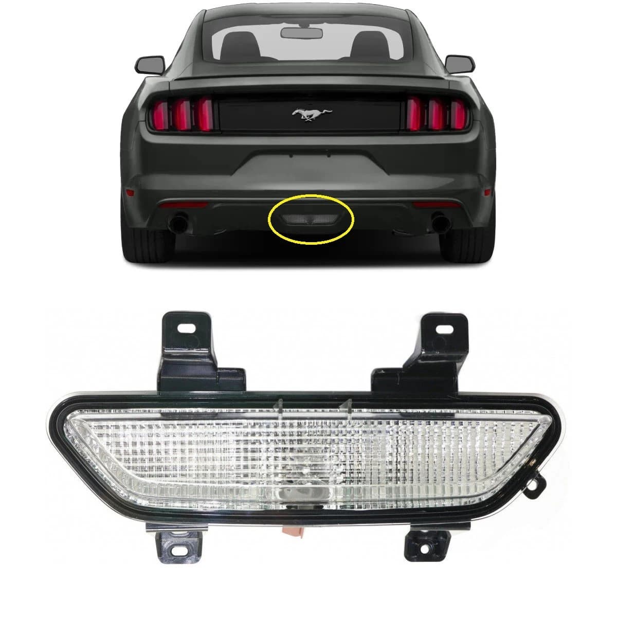 Suitable for 2015 Ford Mustang Rear Bumper Light (Center) Chinese and American Standards Fr3Z15500A