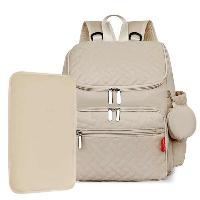 New Mom Diaper Bag Lightweight Double Shoulder Backpack Large Capacity Breast Pump Bag Multifunctional Outdoor Maternity Bag
