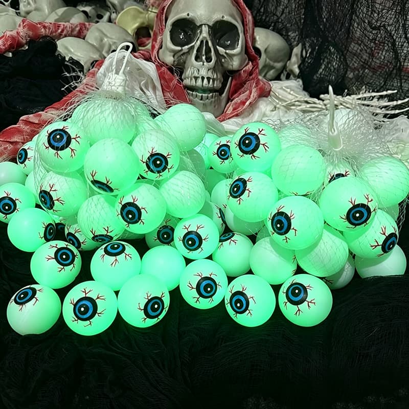 Halloween Props, Decorative Eyeball Net Bags, Eyeball Accessories, Scene Atmosphere Setup, Hanging Decorations, Ornaments