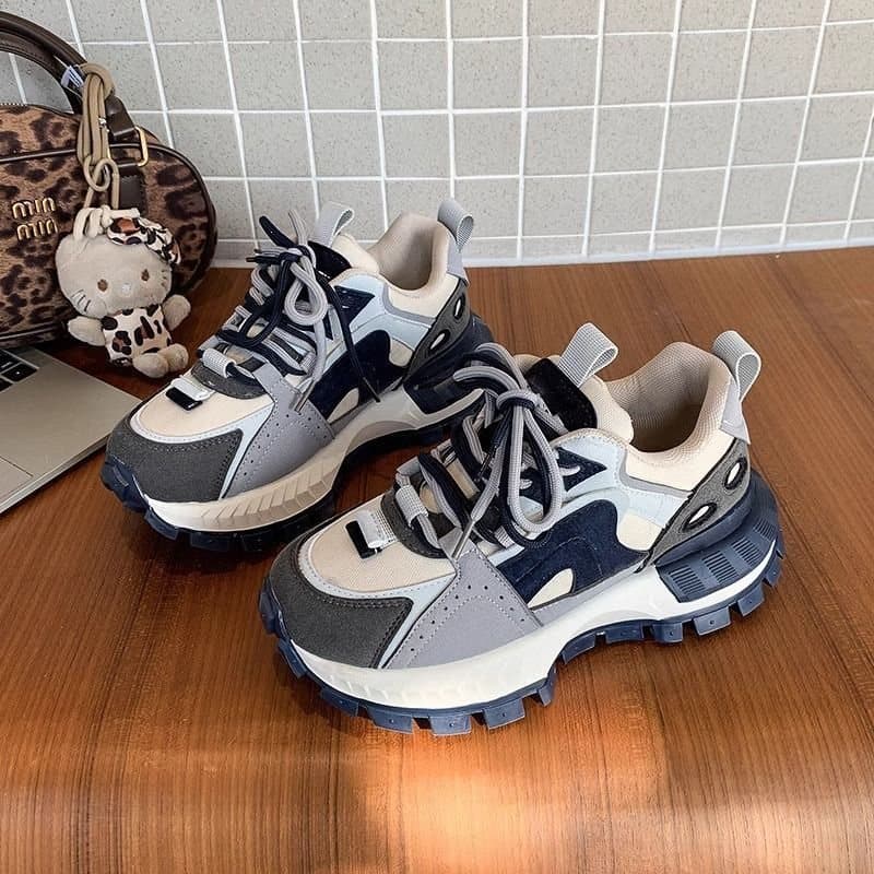 Dad shoes for women ins hot style 2026 versatile spring and autumn new thick-soled heightening Forrest Gump shoes casual sports shoes for women