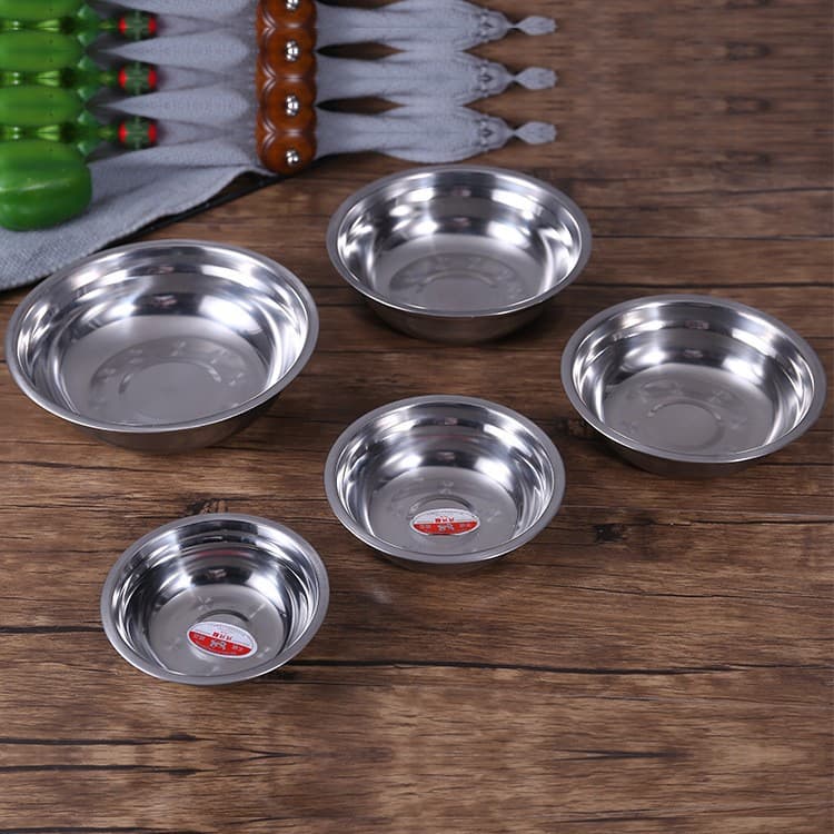18-26 Stainless Steel Basin Thickened Stainless Steel Soup Basin 2 Yuan Daily Necessities