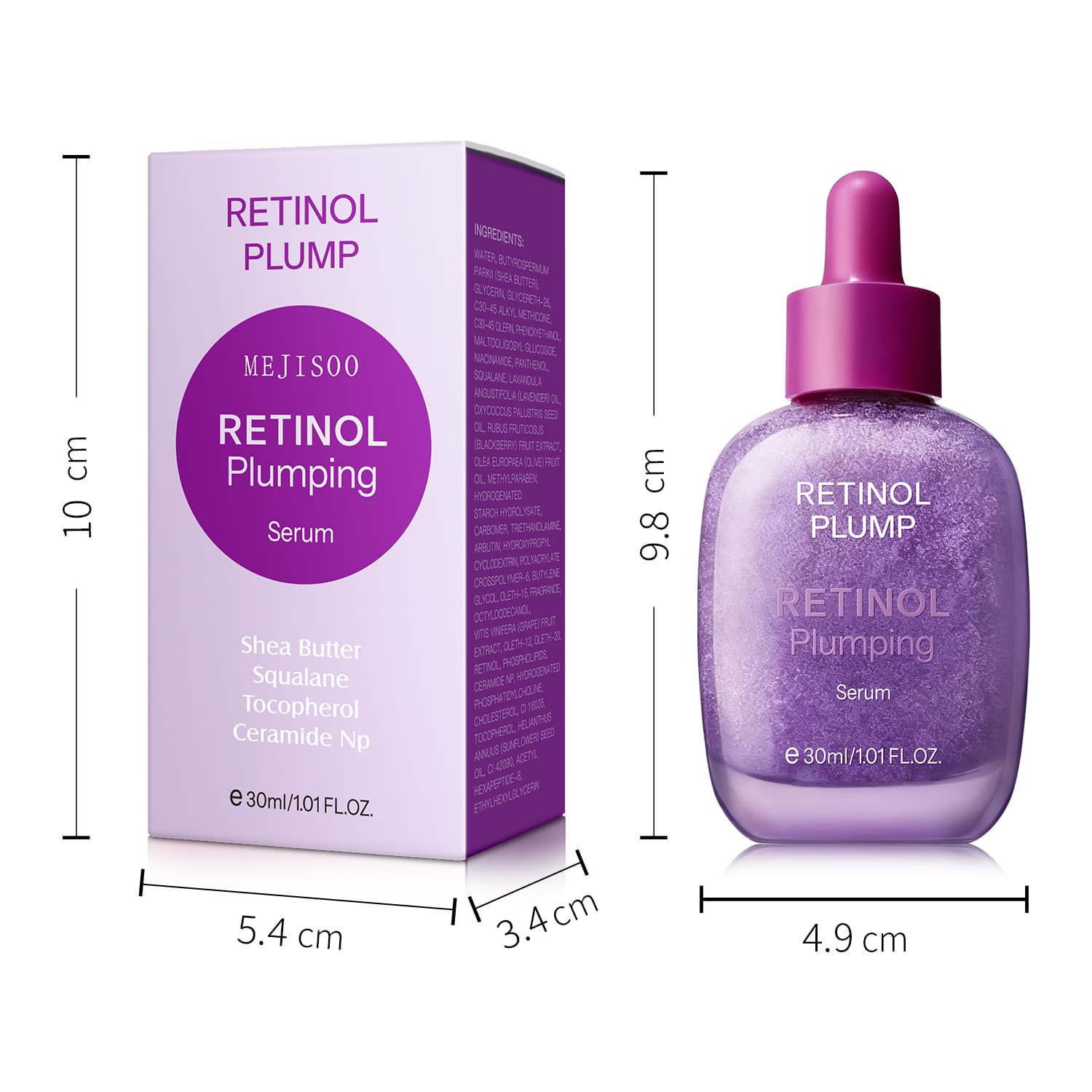 Cross-border In-Stock Vitamin Brightening Serum with Peptide Collagen