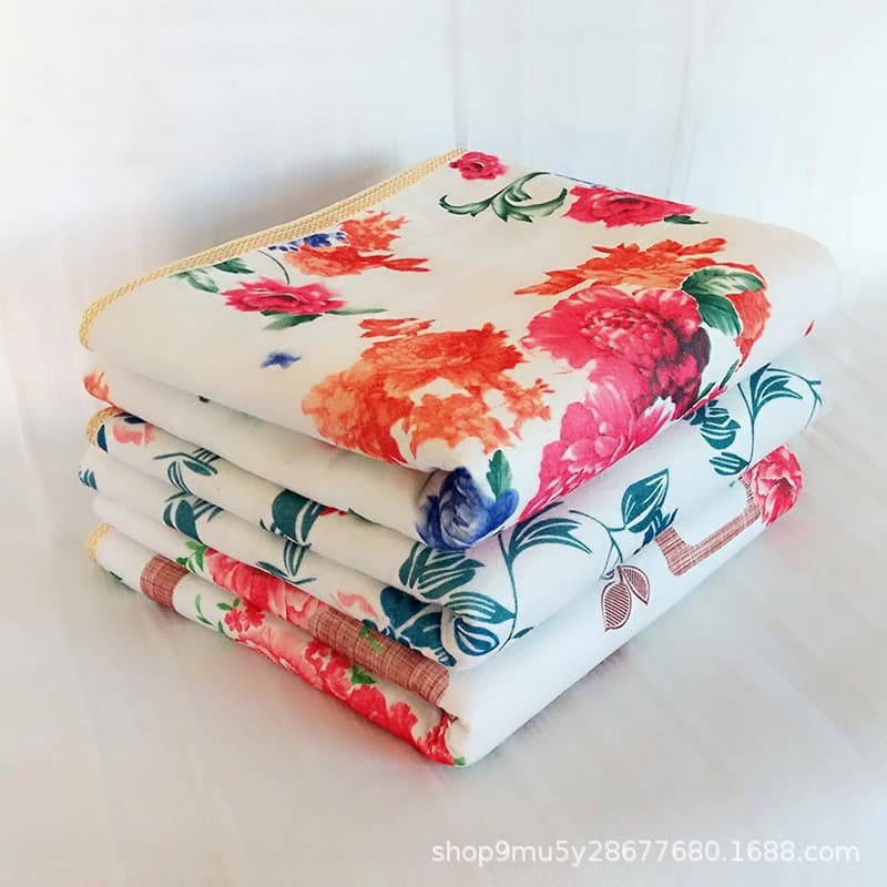 Hongdou Huakai Fiber Electric Blanket Temperature Control Single Electric Blanket Safe Home Electric Mattress Double Electric Blanket Wholesale