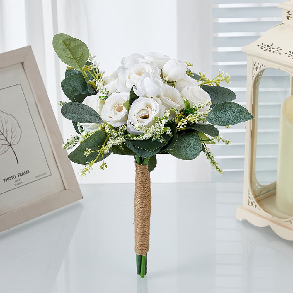 Amazon Best-selling Bridal Bouquet Flower Bunch for Outdoor Weddings, Photography Props, and Artificial Flower Arrangements