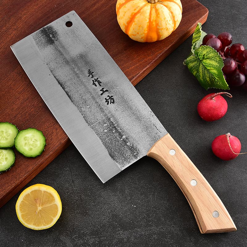 Yangjiang high carbon steel forged household chopping knife handmade kitchen knife for cutting meat and bones special kitchen chef's knife