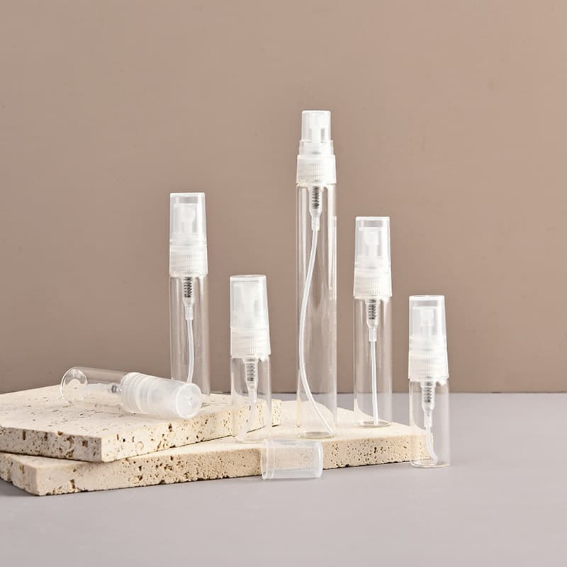 1ml to 10ml Plastic Glass Perfume Pen, Perfume Tube, Refillable Bottle, Small Sample Vial