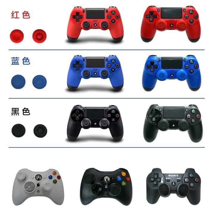 PS4/Xbox One/360/ONE Game Controller Thumb Grips, PS5 Joystick Cap Protective Cover, Switch 2 Silicone Cap