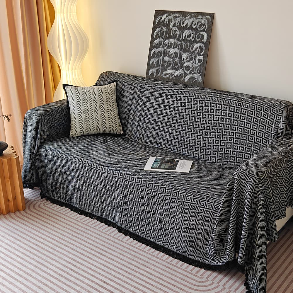 [Exclusive cross-border supply] Twill mesh sofa cover cloth all-inclusive universal four-season sofa cover cushion