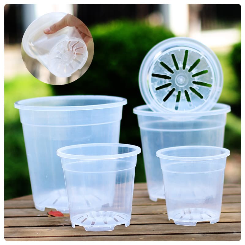 Qingshan Basin Oncidium Basin Transparent Bowl Root-viewing Flower Pot Phalaenopsis Special Flower Pot Highly Transparent Root-Controlling Pot Orchid Pot
